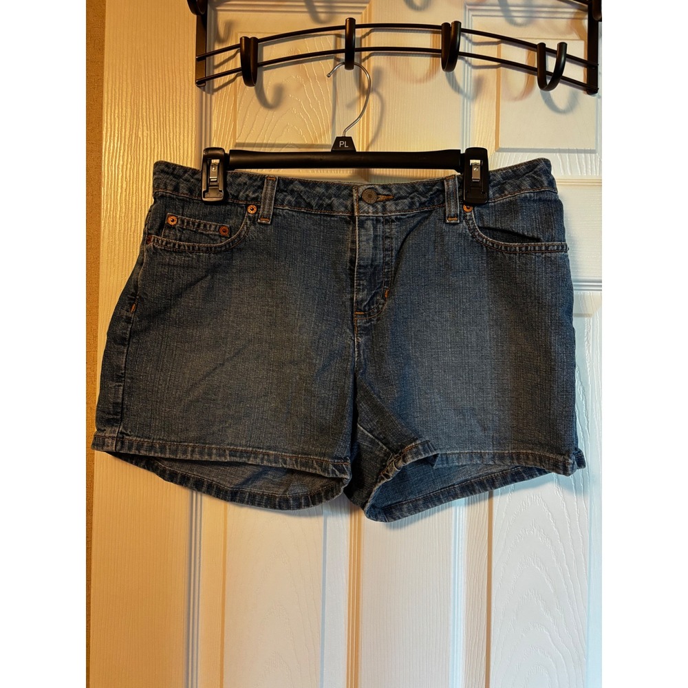 Old Navy Blue Jeans Womens 10 Denim Shorts Medium Wash 5 Pkt 184149-00-1